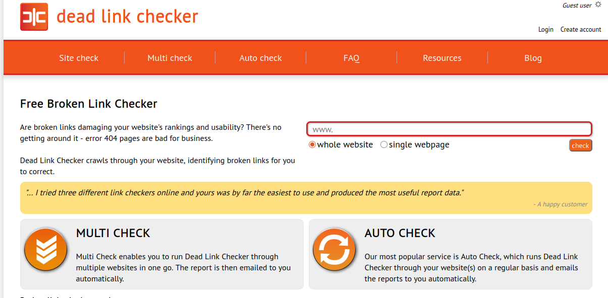 Dead Link Checker Dead Link Checker